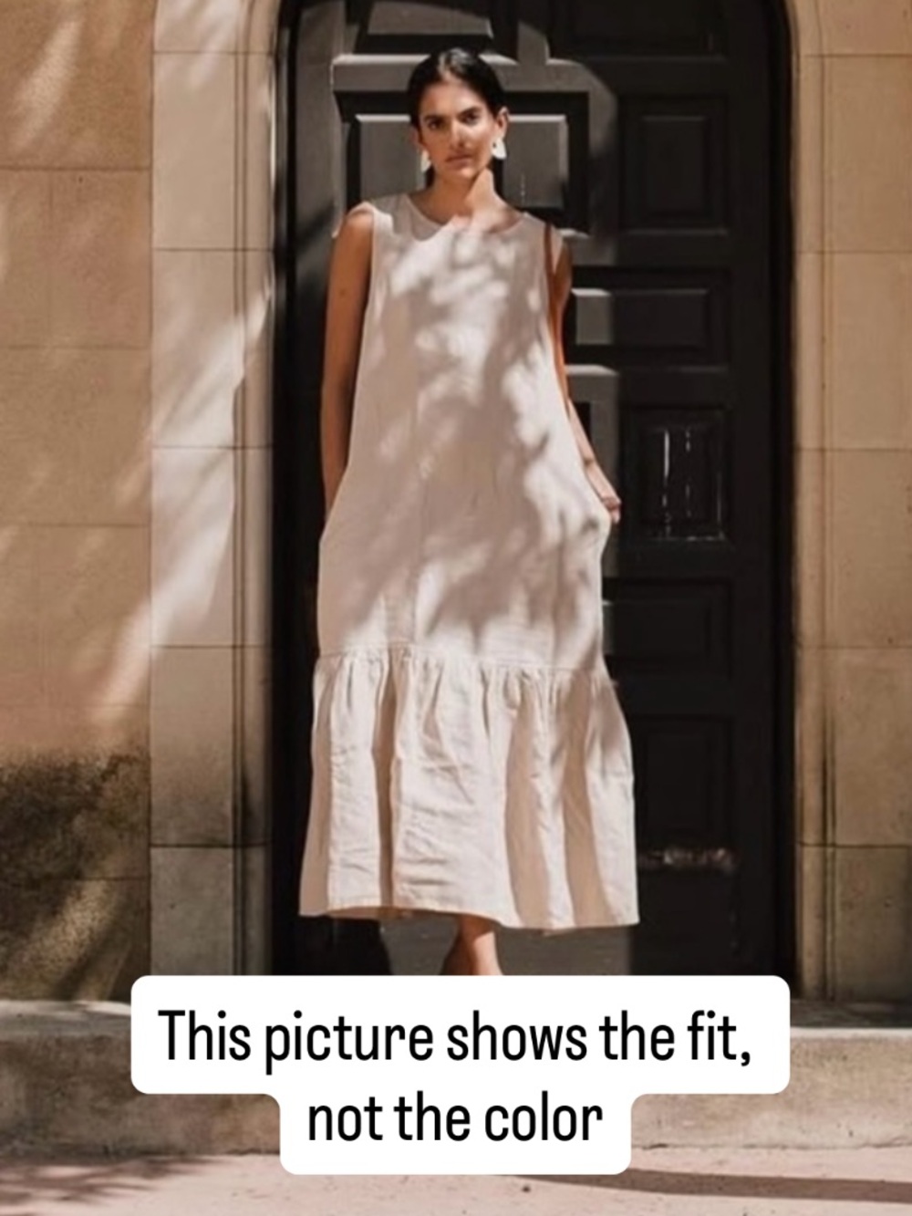 100% Lithuanian Linen Dress, Size XS - Picture 4 of 4